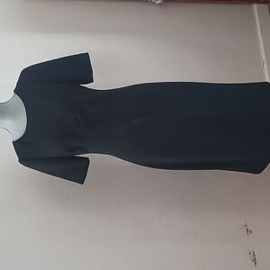 Calvin Klein Womans Black Lined, Short Sleeve Dress, Size: 6, NWT